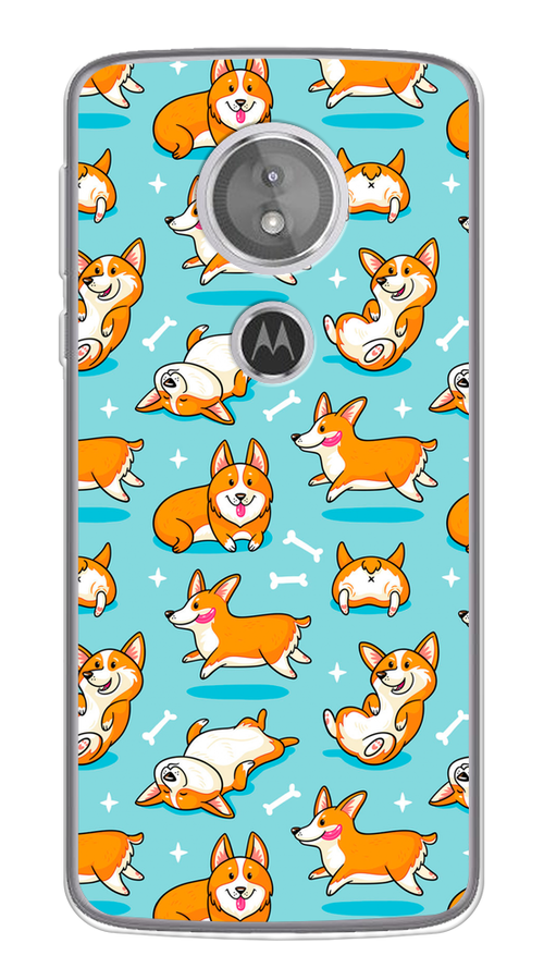 

Чехол Awog на Motorola Moto G6 Play / Моторола Мото G6 Плэй "Веселые корги", Разноцветный, 240950-2