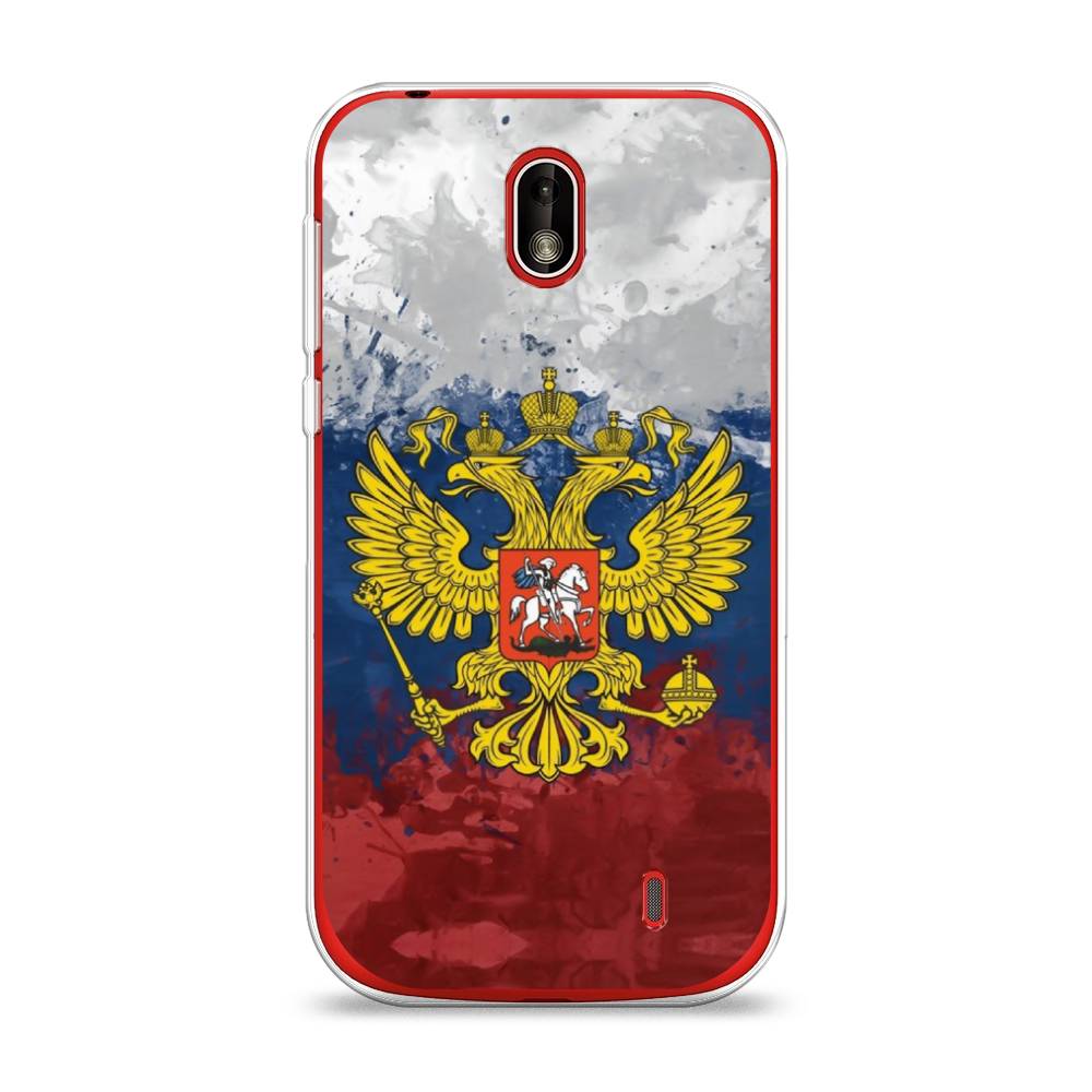 

Чехол Awog на Nokia 1 / Нокиа 1 "РФ", Белый;синий;красный, 121250-5