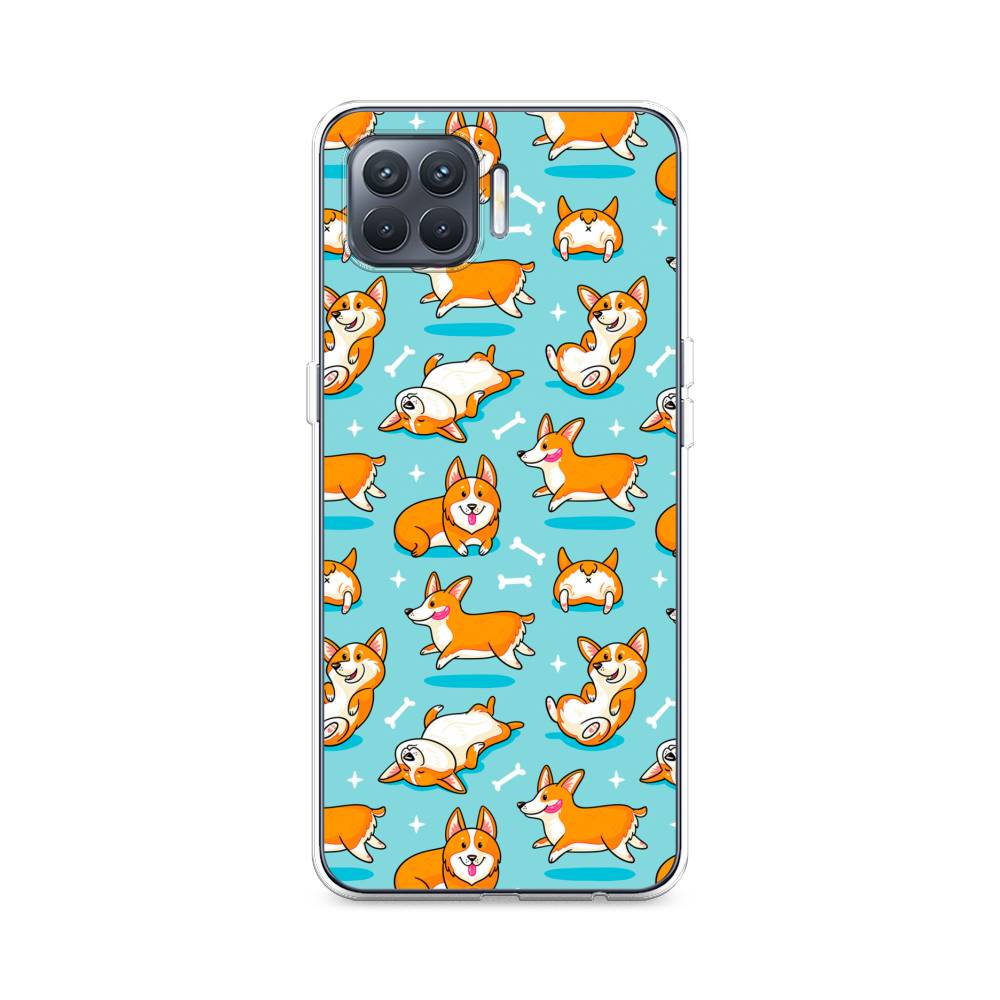 

Чехол Awog на Oppo Reno 4 Lite/A93 "Веселые корги", Разноцветный, 255350-2