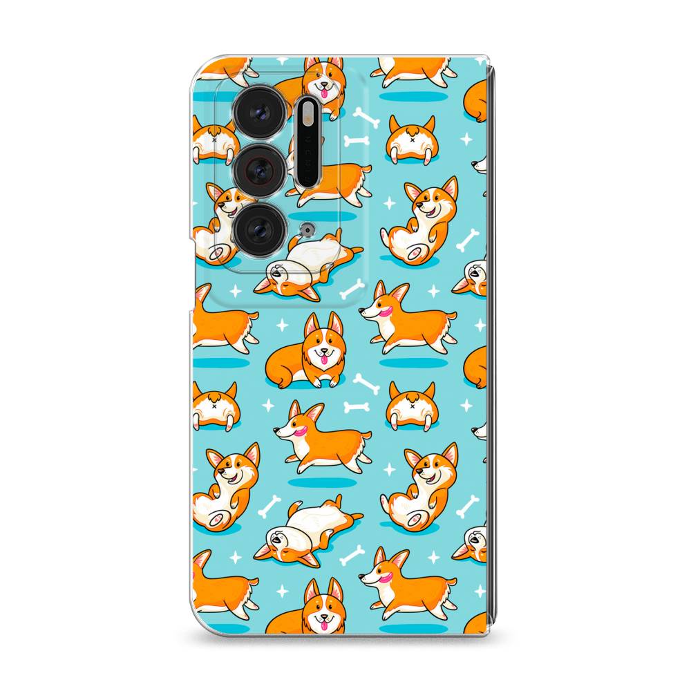 

Чехол Awog на Oppo Find N "Веселые корги", Разноцветный, 259650-2