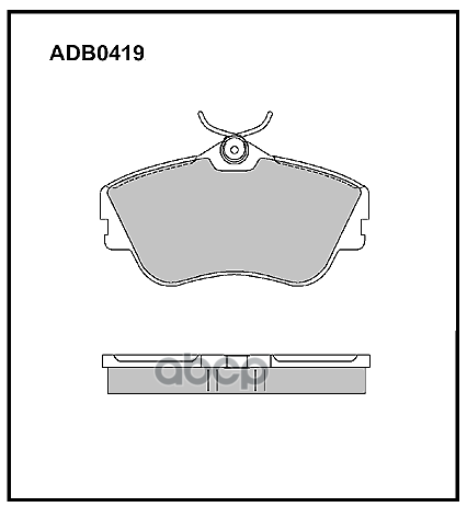 

Тормозные колодки ALLIED NIPPON ADB0419