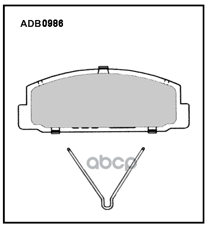 

Тормозные колодки ALLIED NIPPON ADB0986