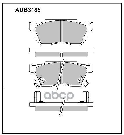 

Тормозные колодки ALLIED NIPPON ADB3185