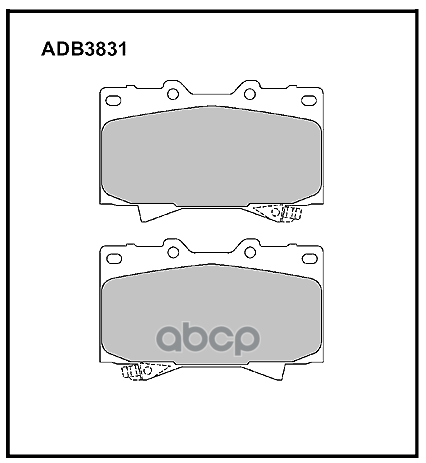 

Тормозные колодки ALLIED NIPPON ADB3831