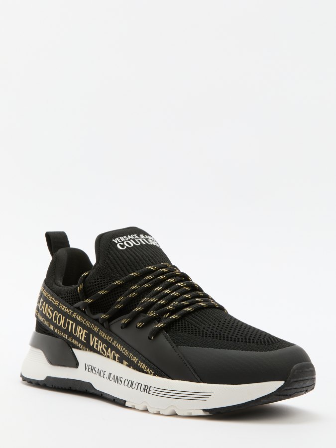 

Кроссовки женские Versace Jeans Couture 77VA3SA8 черные 41 EU, Черный, 77VA3SA8