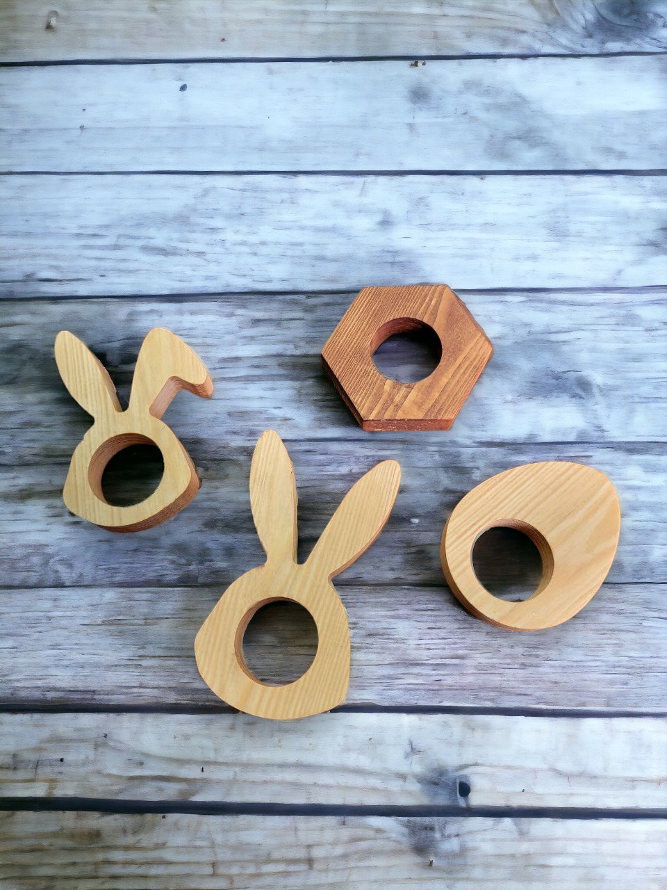 

Подставки для яиц 4шт из массива лиственницы, Бежевый;коричневый, 4шт. 14х8