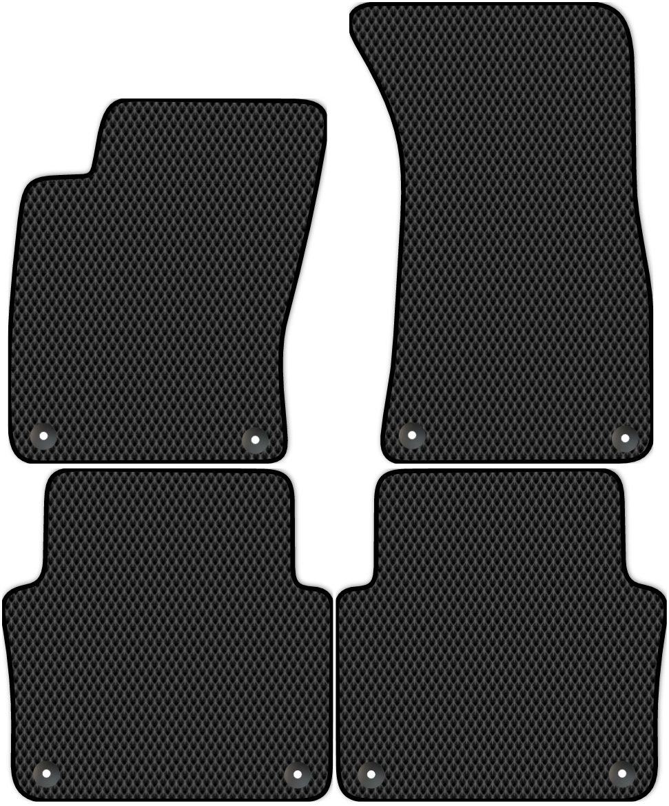 

Коврики ЭВА в салон для Audi A8 Short (D3) 2002 - 2009, 4 шт. черный, 1214-S4Y-H