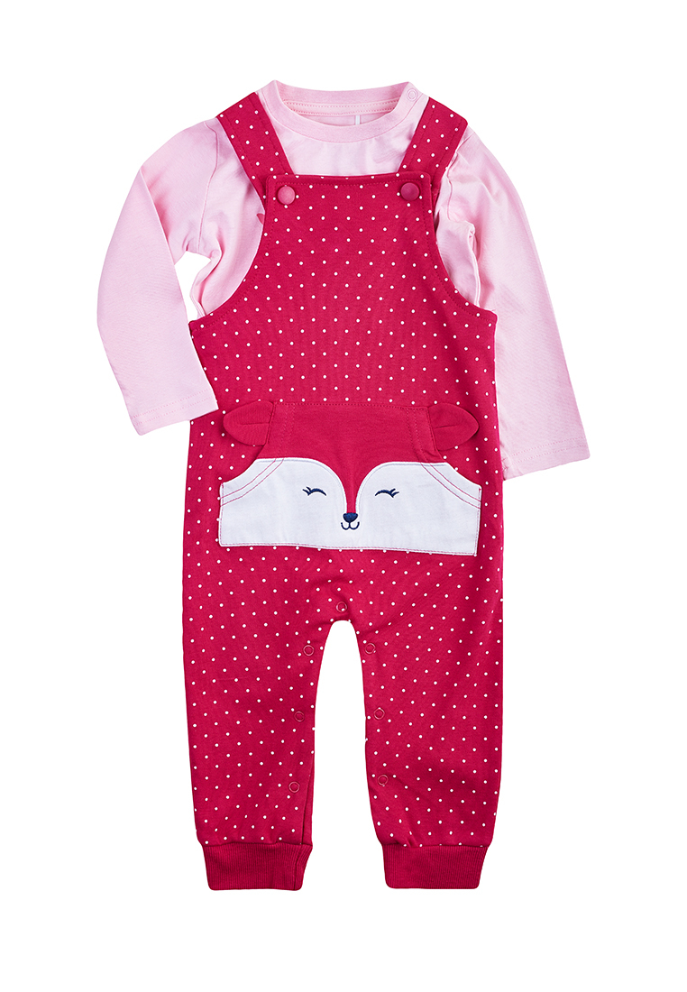 

Комплект одежды для новорожденных Kari baby AW21B02903301 розовый/бордовый р.80, Красный;розовый, AW21B02903301