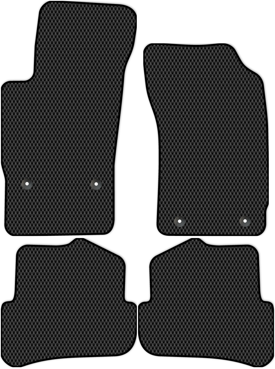

Коврики ЭВА в салон для Audi A1 1 (8XA, 8X1) 2010 - 2016, 4 шт. черный, 1223-S4Y-H