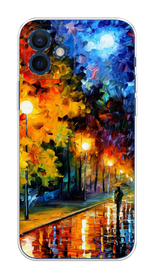 

Чехол на Apple iPhone 12 Mini "Безлюдная улочка", Оранжевый;желтый;синий, 12650-1