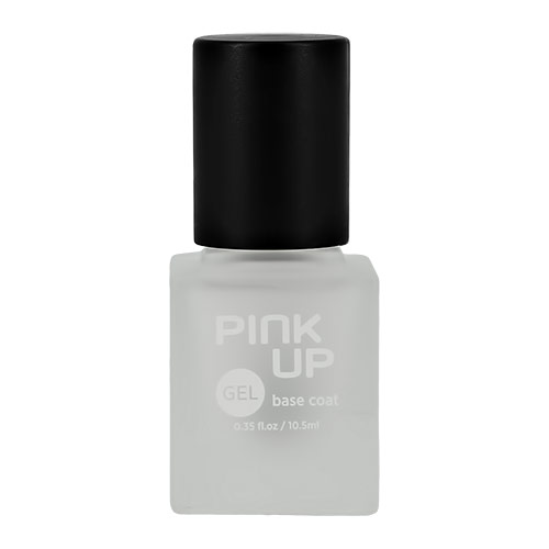 Базовое покрытие для ногтей `PINK UP` `GEL` 10,5 мл эластичное базовое покрытие розовое elastic base coat pink