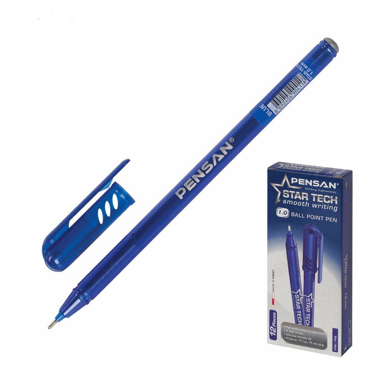 Ручка шариковая Pensan Star Tech 3494034, синяя, 1 мм, 1 шт.