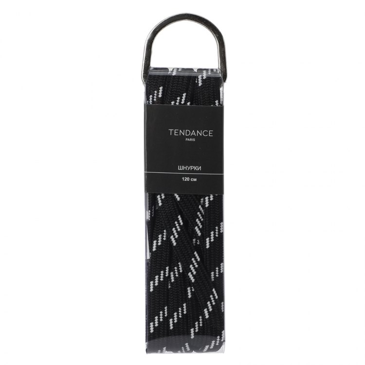 

Шнурки для обуви Tendance TD001 черные 120 см, Черный, TD001