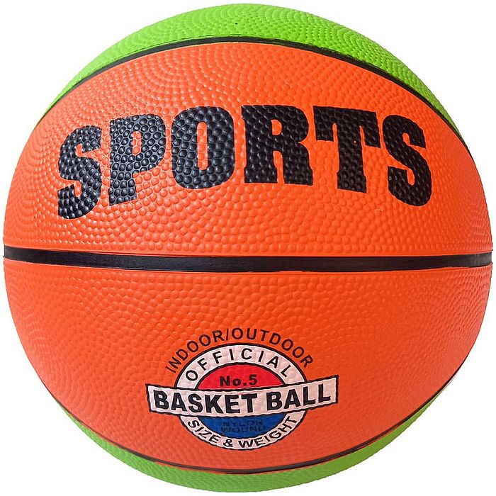 Мяч баскетбольный SPORTS 7 зеленый,оранжевый