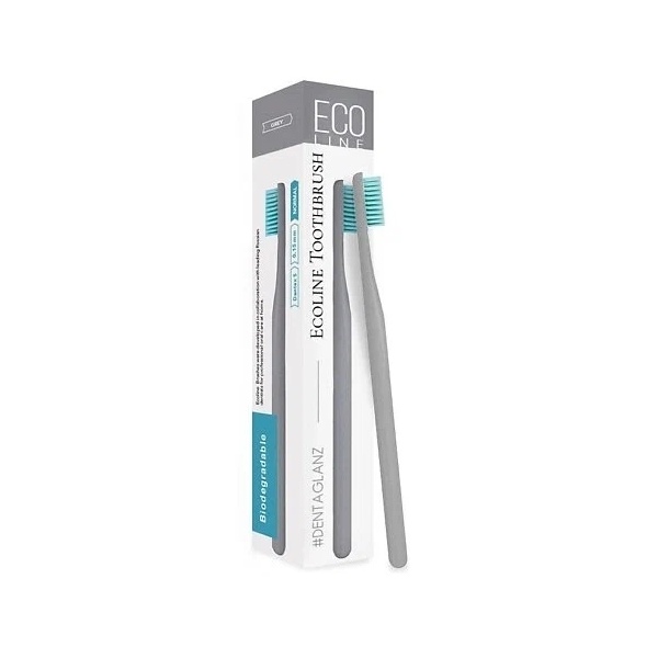 Щётка зубная #DentaGlanz Ecoline Grey