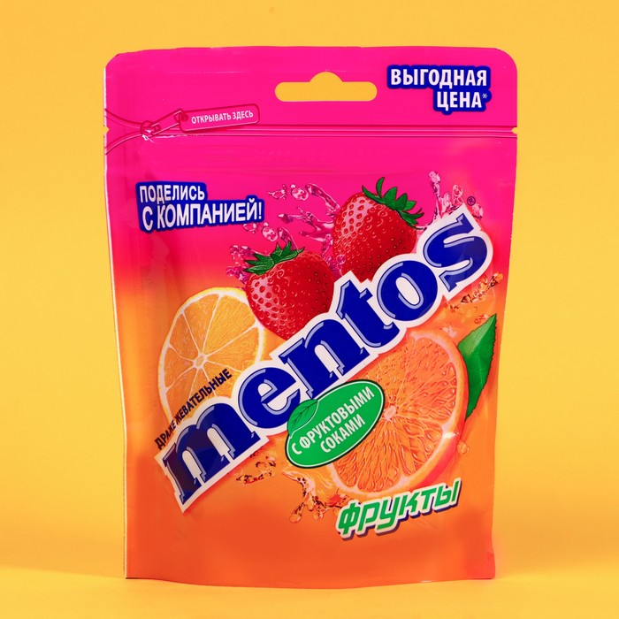 

Жевательные конфеты Mentos "МИКС" ассорти, 95 г