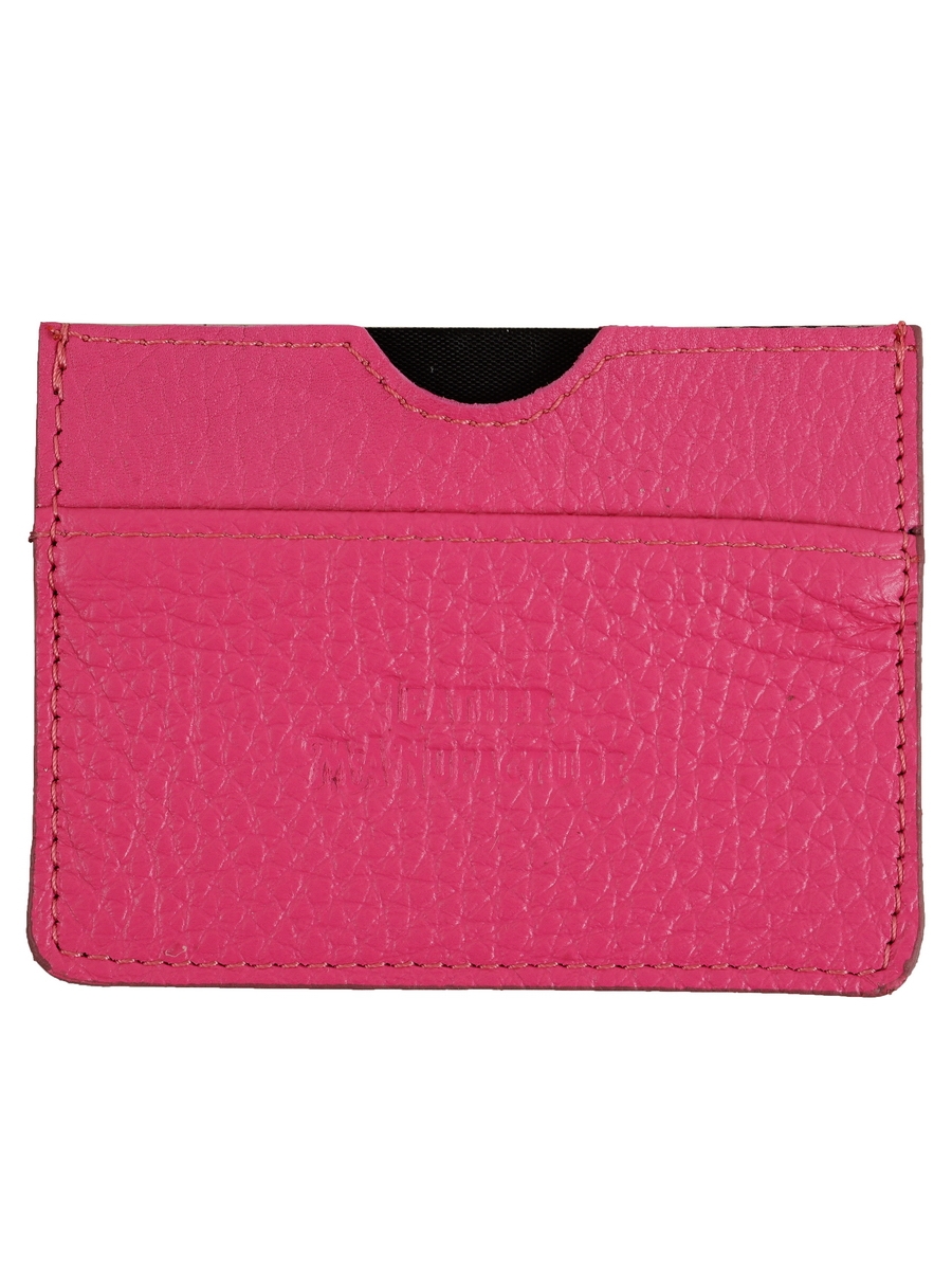 

Визитница женская Leather Manufacture 142023 розовая, 142023