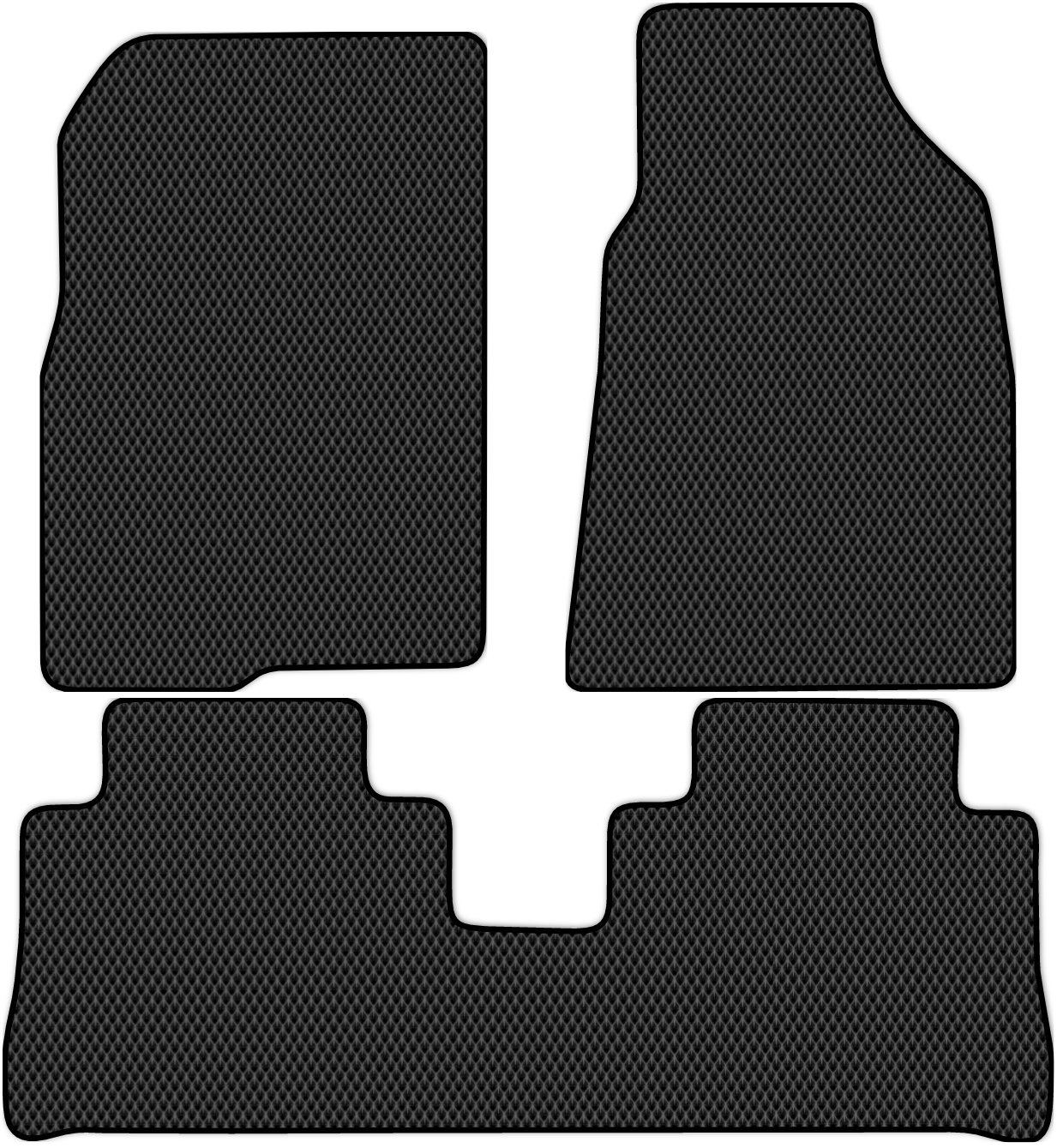 

Коврики ЭВА в салон для Chevrolet Captiva 1 2006 - 2011, 3 шт. черный, 1603-W3N-H