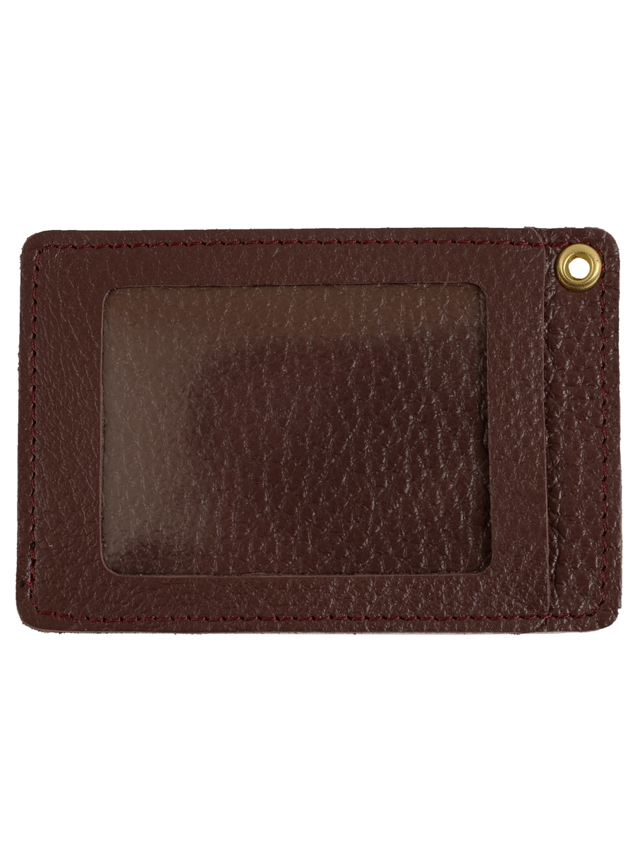 

Обложка для проездного унисекс Leather Manufacture 142024 коричневая, 142024