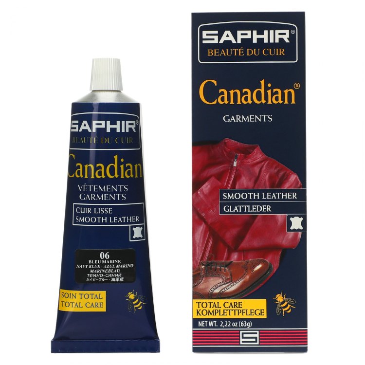 

Крем для обуви Saphir CREME CANADIAN для гладкой кожи синий 75 мл, CREME CANADIAN