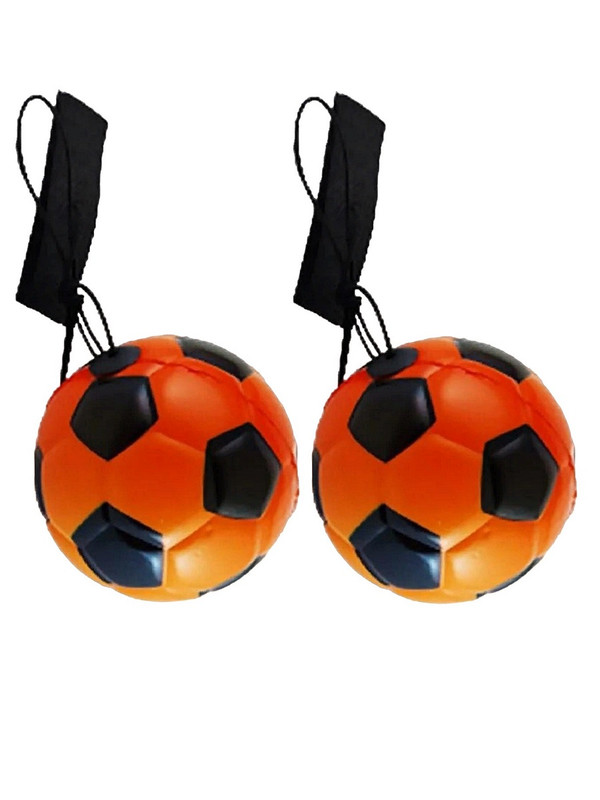 Йо-Йо COSY 2 мячика, мягких Футбольный мяч, оранжевый