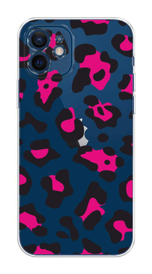 

Чехол на Apple iPhone 12 Mini "Pink cow spots", Черный;розовый, 12650-1