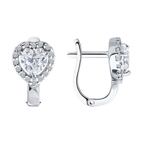 

Серьги из серебра TEO MAORI 894026816, фианит, 894026816