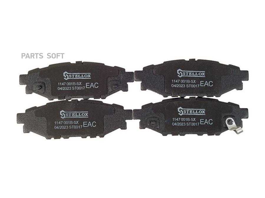 

Колодки Дисковые Задние С Антискр. Пл Subaru Legacy Iv 2.0I/2.5 I, Outback 2. 1147 001B-Sx