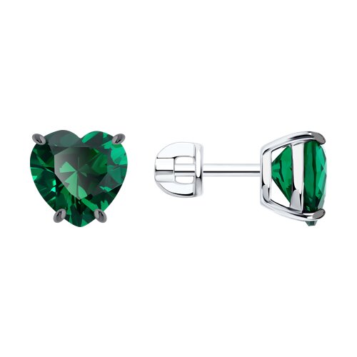 

Серьги пусеты из серебра TEO MAORI 894026829, фианит, 894026829