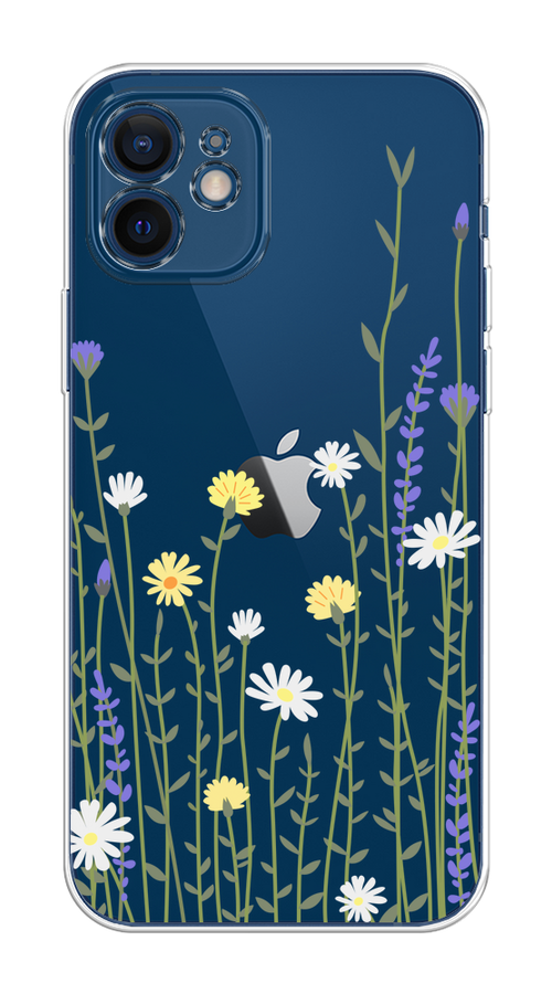 

Чехол на Apple iPhone 12 Mini "Ромашка и лаванда", Зеленый;желтый;прозрачный, 12650-1