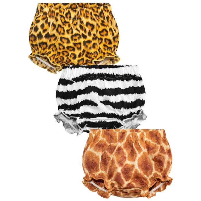 Трусы детские Фабрика Бамбук 1345946, жираф, зебра, леопард, 86