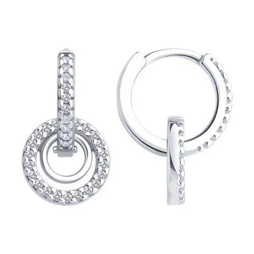 

Серьги из серебра TEO MAORI 894026909, фианит, 894026909