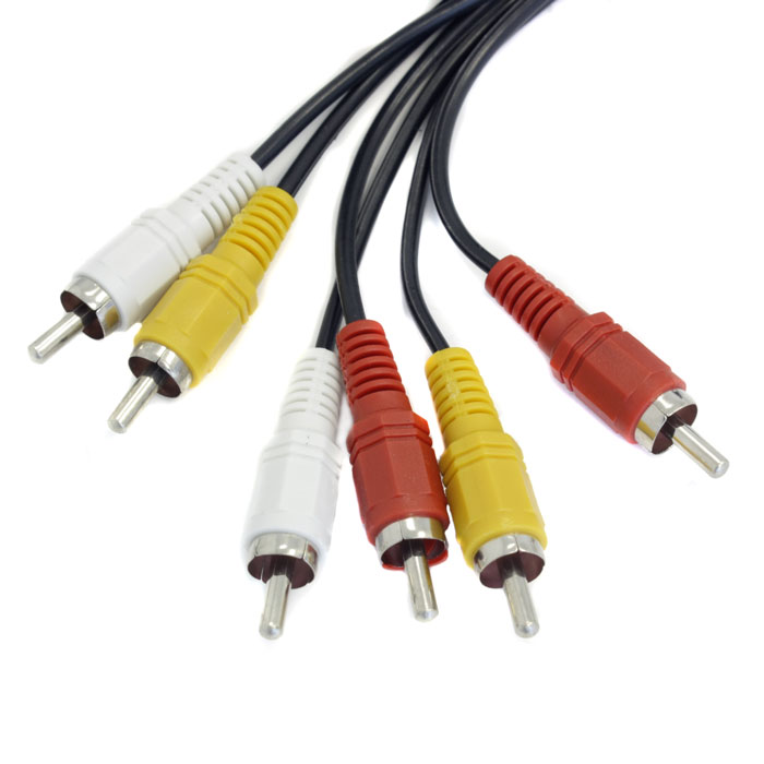 фото Кабель oem 3*rca - 3*rca, 1.5m