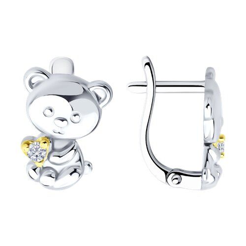 

Серьги из серебра TEO MAORI 894027004, фианит, 894027004