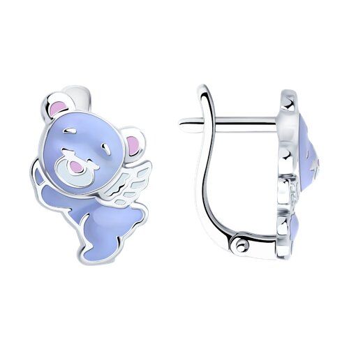 

Серьги из серебра TEO MAORI 894027009, эмаль, 894027009