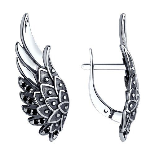 

Серьги из серебра TEO MAORI 895020040, фианит, 895020040