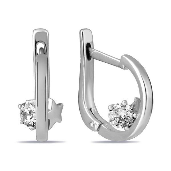 

Серьги из серебра TEO MAORI 831-210399, фианит, 831-210399