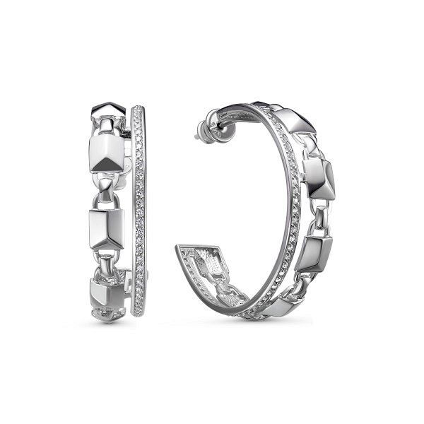 

Серьги из серебра TEO MAORI 8521-10-77K, фианит, 8521-10-77K