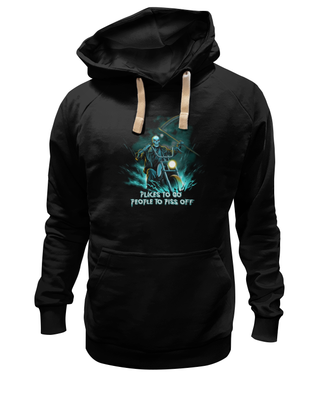 

Худи унисекс Printio Skull rider черное XS, Черный, Skull rider