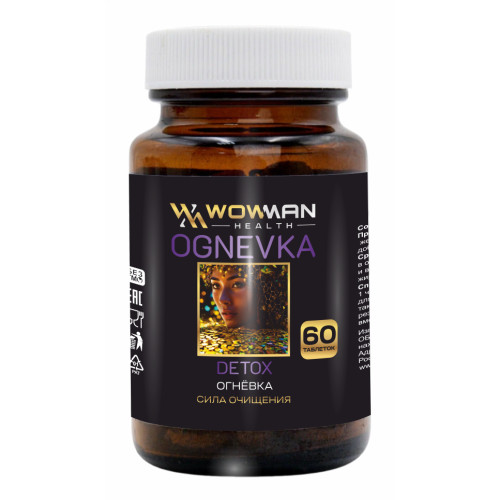 Огневка пчелиная WowMan Ognevka Detox, 60 таблеток