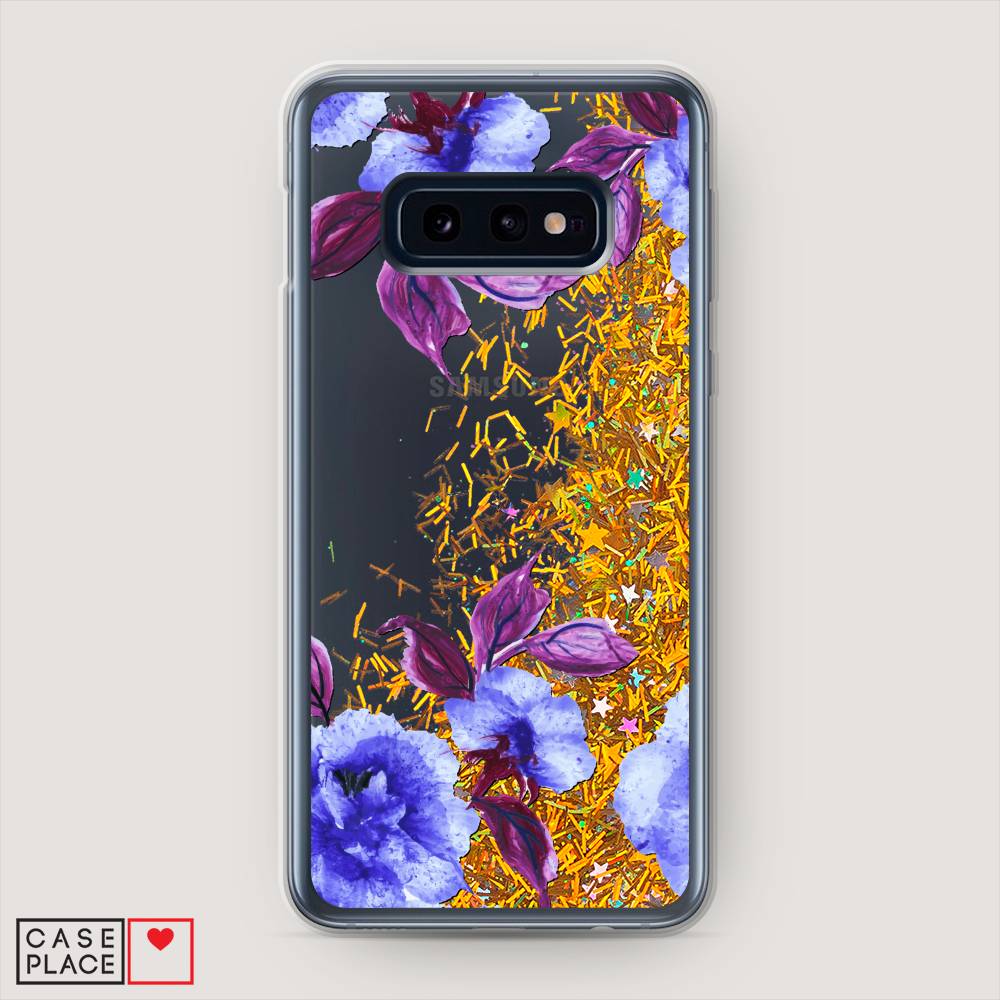 

Жидкий чехол с блестками "Цветочная фантазия 5" на Samsung Galaxy S10E, 27290-1