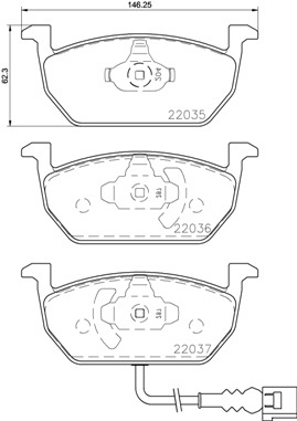 

Комплект тормозных колодок Brembo P85137