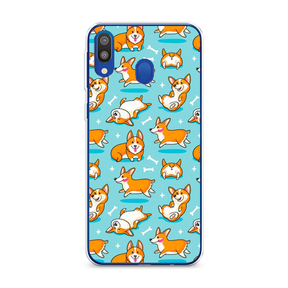 

Чехол Awog на Samsung Galaxy M20 "Веселые корги", Разноцветный, 27450-2