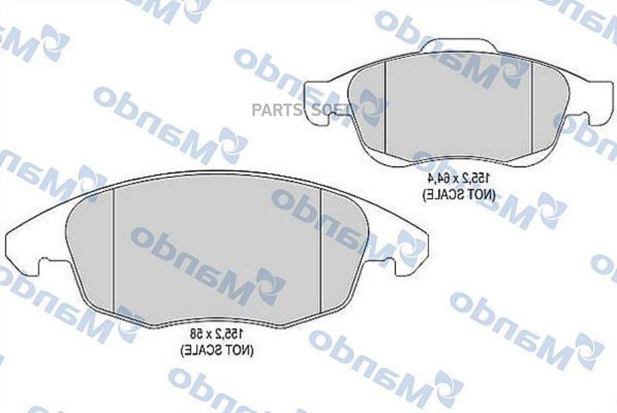 

Тормозные колодки Mando MBF015509