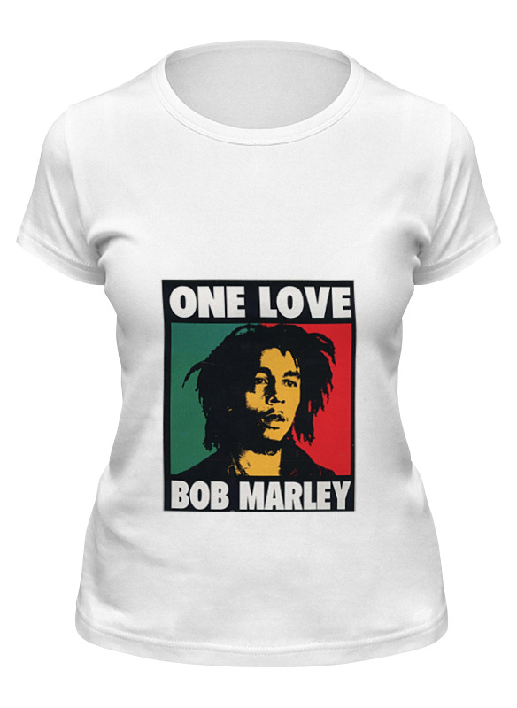 

Футболка женская Printio Bob marley белая L, Белый, Bob marley