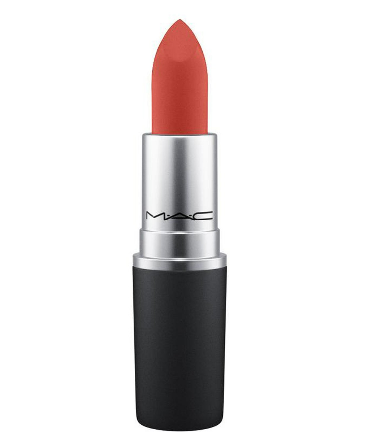 фото Помада для губ mac powder kiss lipstick devoted to chili 3 г mac cosmetics