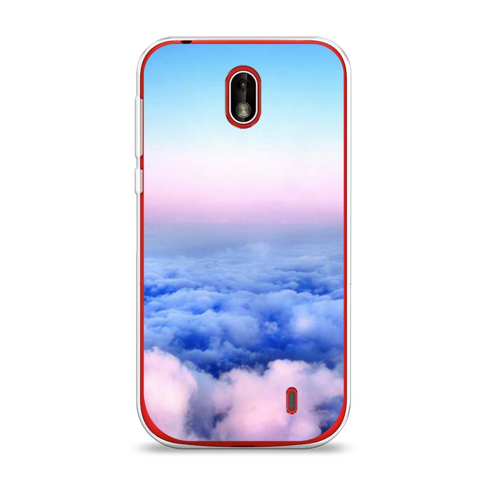 

Чехол Awog на Nokia 1 / Нокиа 1 "Облака", Голубой;розовый, 121250-4