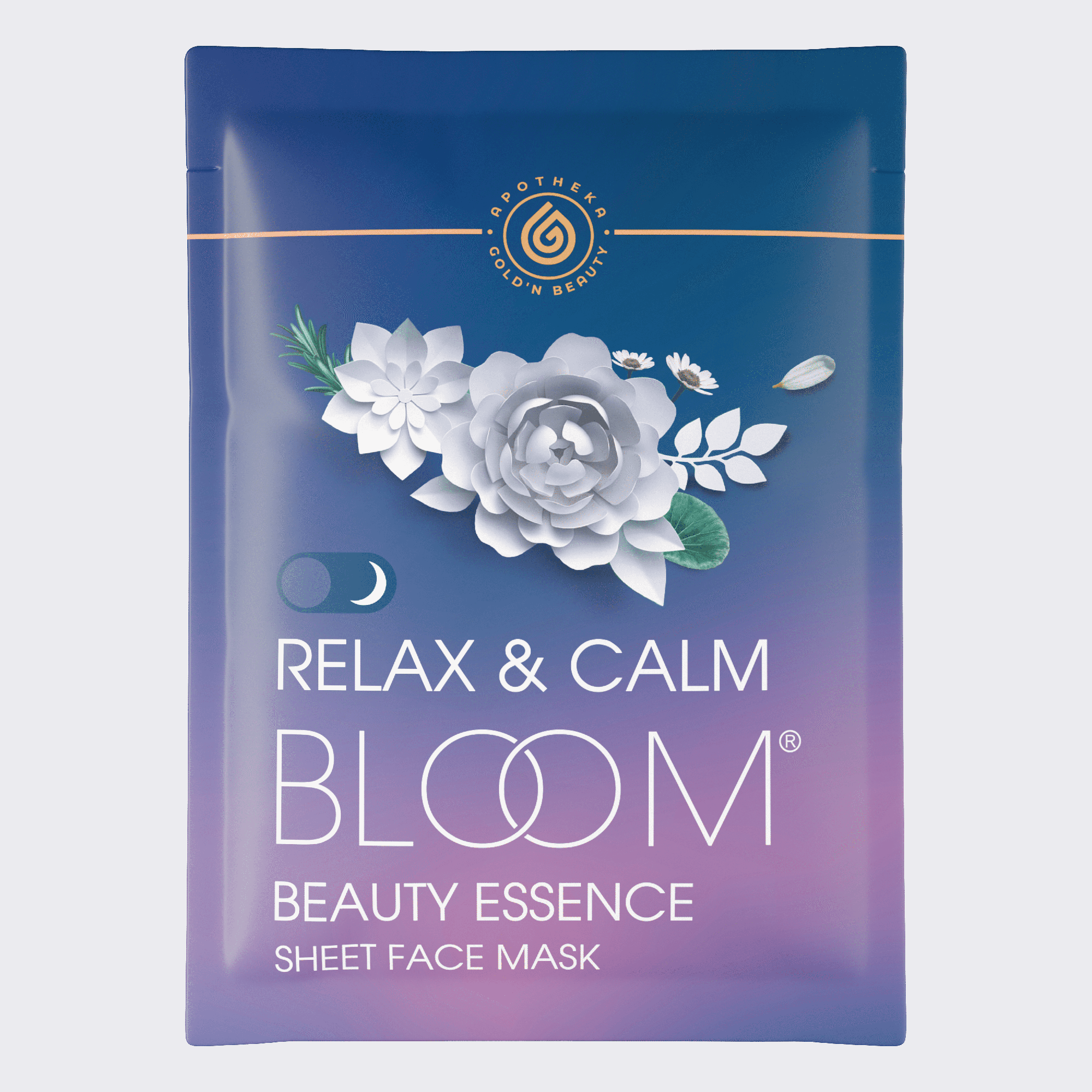 

Маска Для Лица Goldn Apotheka Тканевая Bloom Face Mask Relax Calm, RELAX + CALM