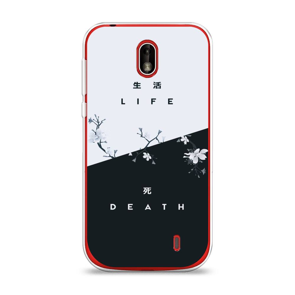 

Чехол Awog на Nokia 1 / Нокиа 1 "Life and death", Черный;серый, 121250-7