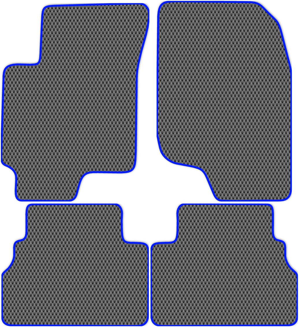 

Коврики ЭВА в салон для Chevrolet Evanda 2004 - 2006, 4 шт. серый, синий кант, 1605-S4N-H
